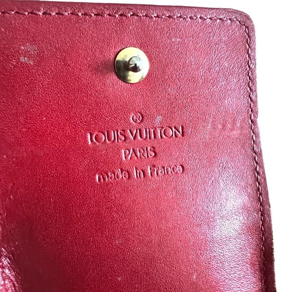 LOUIS VUITTON: Red Patent Leather "LV" Logo Accessories Case/Waist pouch - Picture 5 of 5